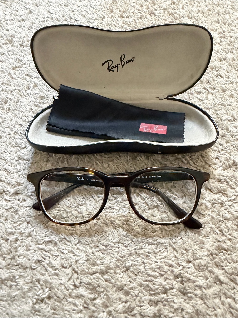 Ray-Ban RB5356 Eyeglasses Frames Black, Square, Full Rim